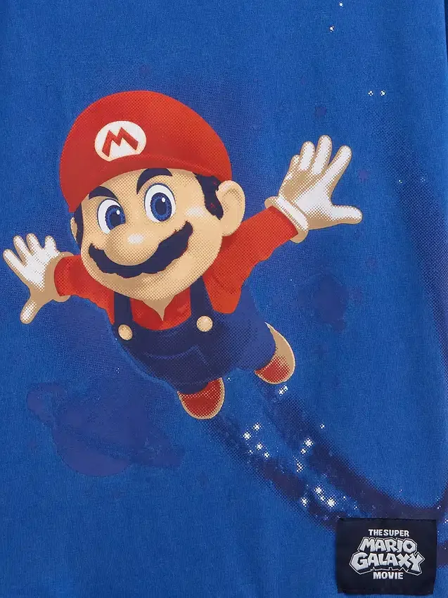 Super Mario-T-skjorte med grafisk trykk i avslappet passform for barn