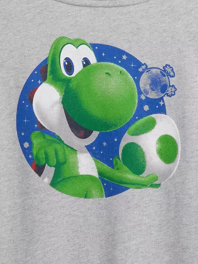 Super Mario-T-skjorte med grafisk trykk i avslappet passform for barn