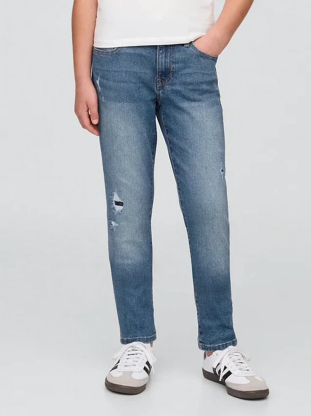 Super skinny jeans for barn med middels høy midje