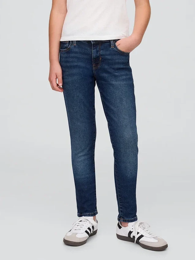 Super skinny jeans for barn med middels høy midje