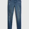 Super skinny jeans for barn med middels høy midje