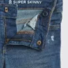 Super skinny jeans for barn med middels høy midje