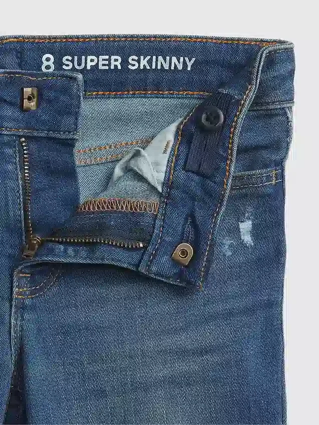 Super skinny jeans for barn med middels høy midje