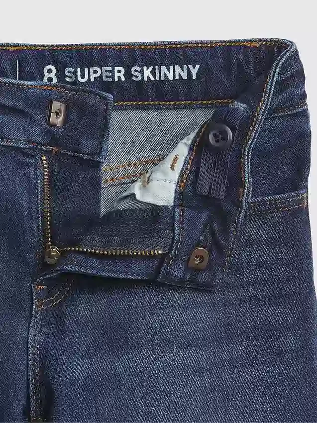 Super skinny jeans for barn med middels høy midje