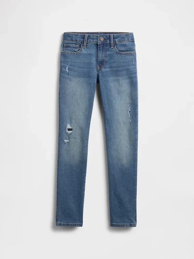 Super skinny jeans for barn med middels høy midje