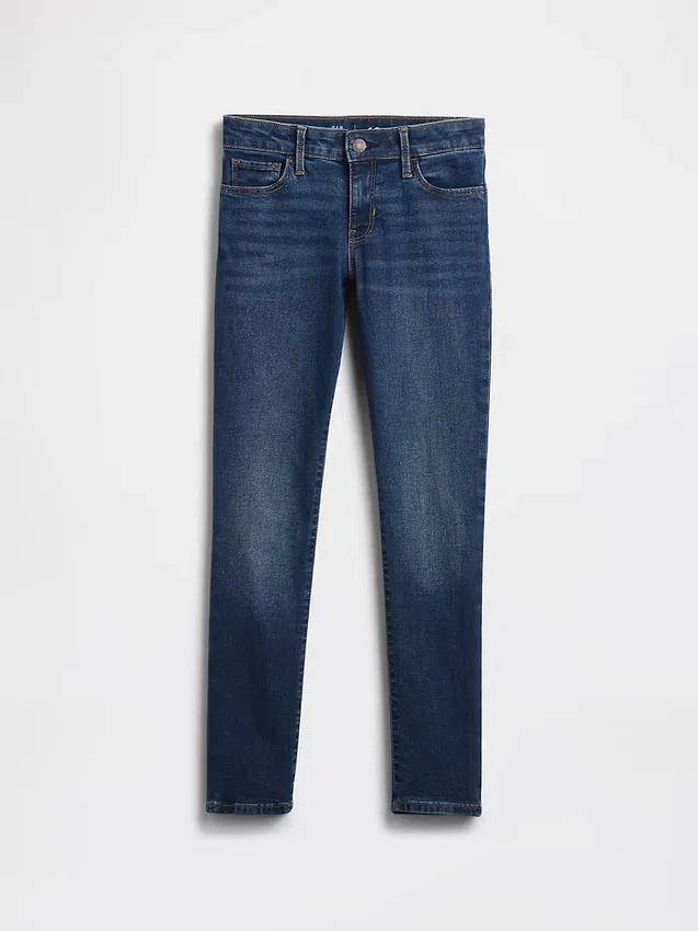 Super skinny jeans for barn med middels høy midje