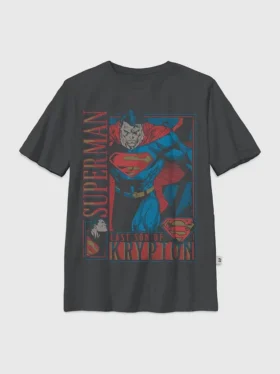 Superman Retro-T-skjorte med grafisk trykk for barn