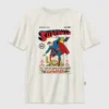 Superman-t-skjorte for barn med vintage-tegneserietrykk