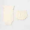 Supima®-body med bjørn for babyer