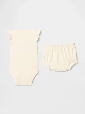 Supima®-body med bjørn for babyer