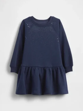 Sweatshirtkjole for Baby og Småbarn