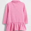 Sweatshirtkjole med halv glidelås for Baby og Småbarn