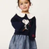 Sweatshirtkjole med volangkrage for Baby og Småbarn