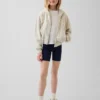 Sykkelshorts med nedbrettbar linning for barn