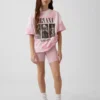 Sykkelshorts med nedbrettbar linning for barn