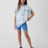 Sykkelshorts med nedbrettbar linning for barn