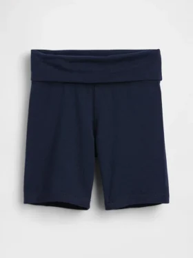 Sykkelshorts med nedbrettbar linning for barn