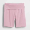 Sykkelshorts med nedbrettbar linning for barn