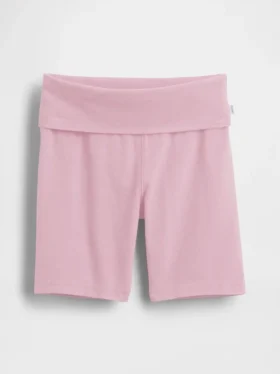 Sykkelshorts med nedbrettbar linning for barn