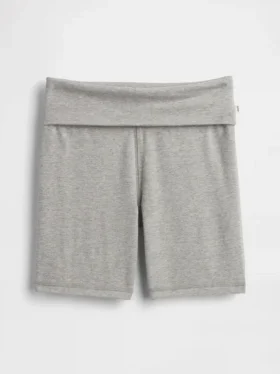 Sykkelshorts med nedbrettbar linning for barn