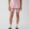 Sykkelshorts med nedbrettbar linning for barn