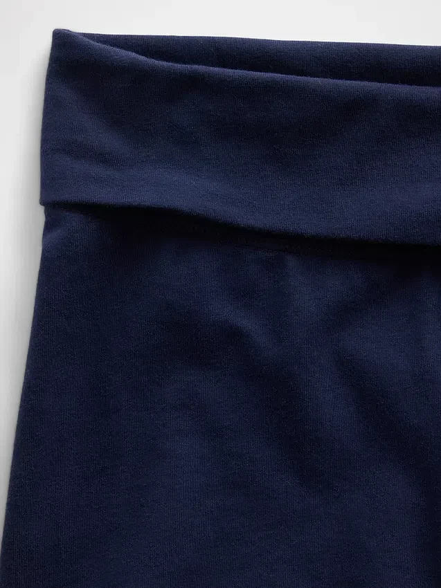Sykkelshorts med nedbrettbar linning for barn