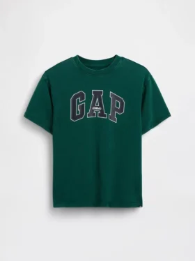 T-skjorte for barn i tykk, avslappet passform med Gap Logo