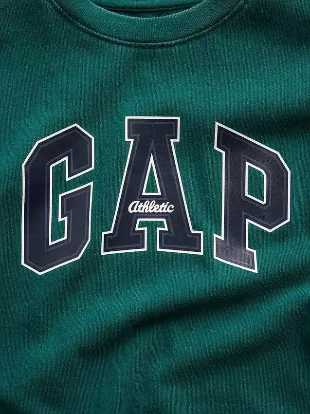 T-skjorte for barn i tykk, avslappet passform med Gap Logo