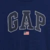T-skjorte for barn i tykk, avslappet passform med Gap Logo