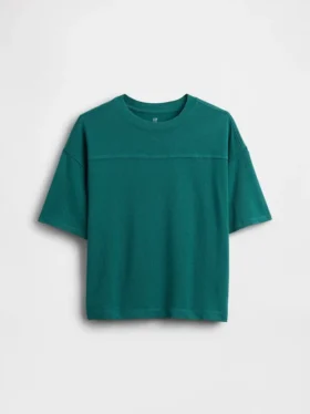 T-skjorte for barn i tykk bomullsjersey
