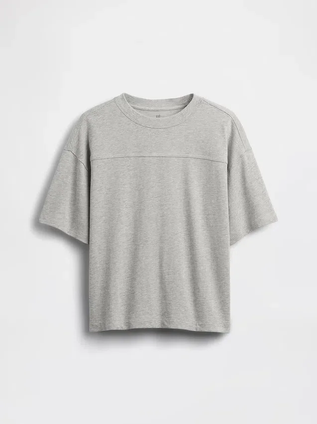 T-skjorte for barn i tykk bomullsjersey
