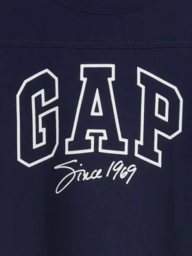 T-skjorte for barn i tykk bomullsjersey med oversized passform og logo på sømmen