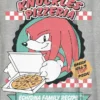 T-skjorte for barn med «Sonic the Hedgehog: Knuckles Pizza»-motiv