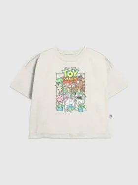T-skjorte for barn med «Toy Story»-grafikk i vintage-stil