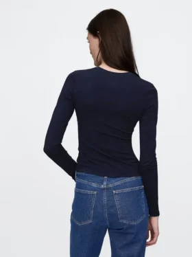 T-skjorte i tettstrikket jersey