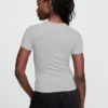 T-skjorte i tettstrikket jersey