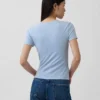 T-skjorte i tettstrikket jersey