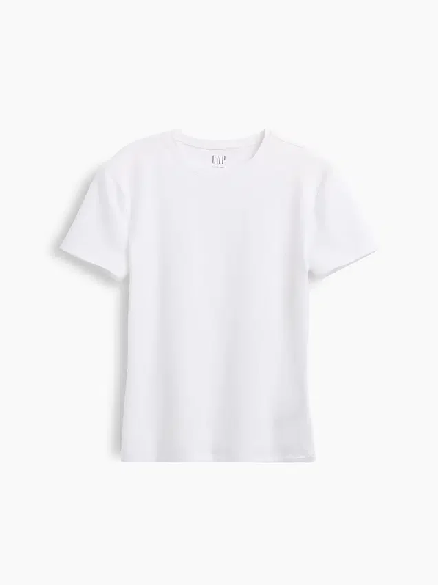 T-skjorte i tettstrikket jersey