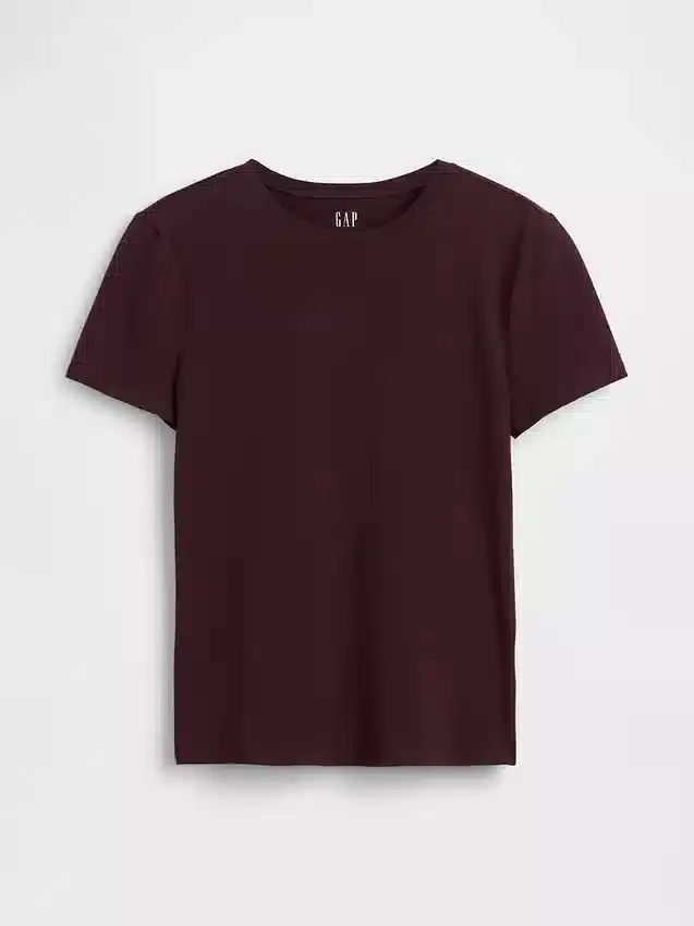 T-skjorte i tettstrikket jersey