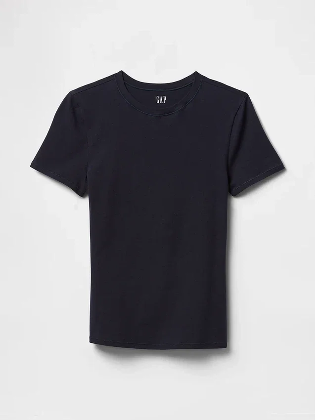 T-skjorte i tettstrikket jersey