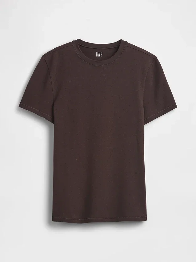 T-skjorte i tettstrikket jersey