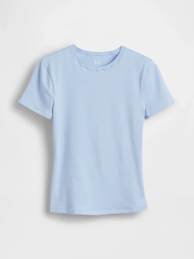 T-skjorte i tettstrikket jersey