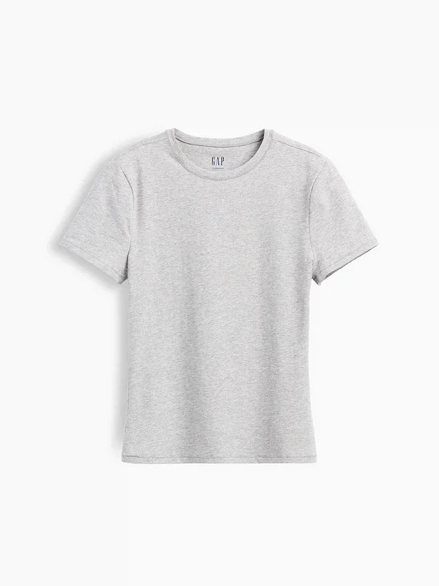 T-skjorte i tettstrikket jersey