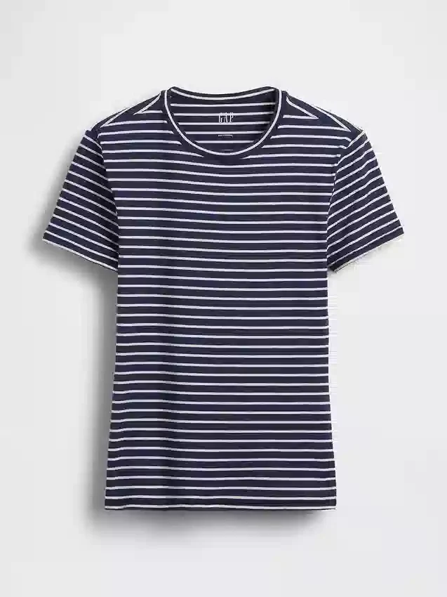 T-skjorte i tettstrikket jersey