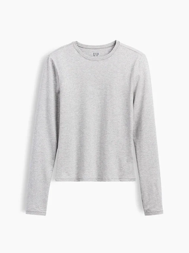 T-skjorte i tettstrikket jersey