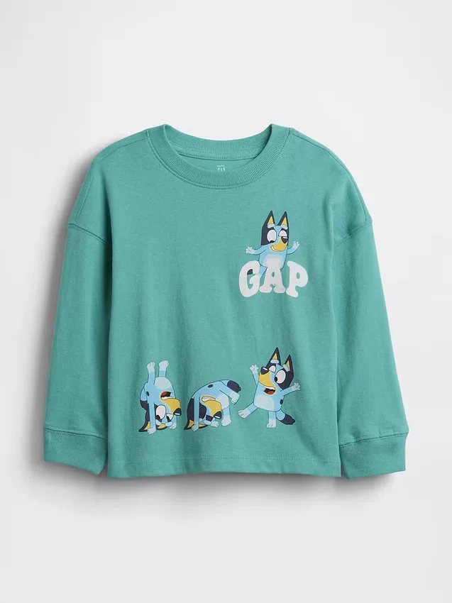 T-skjorte med «Bluey»-motiv for Baby og Småbarn