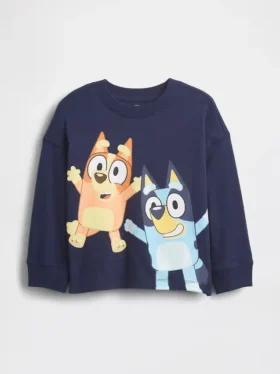 T-skjorte med «Bluey»-motiv for Baby og Småbarn
