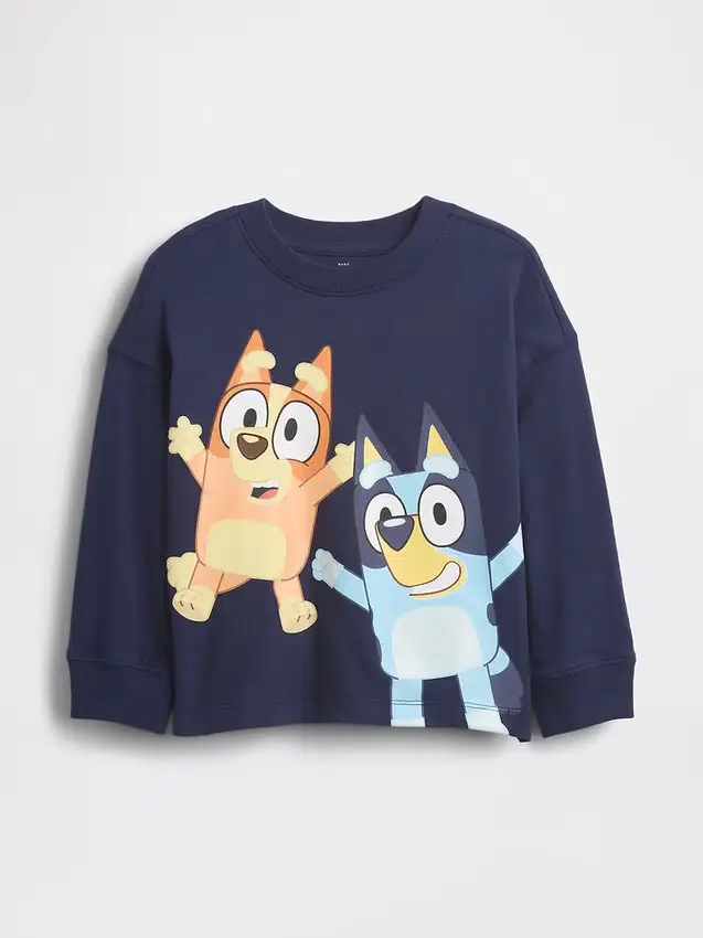 T-skjorte med «Bluey»-motiv for Baby og Småbarn