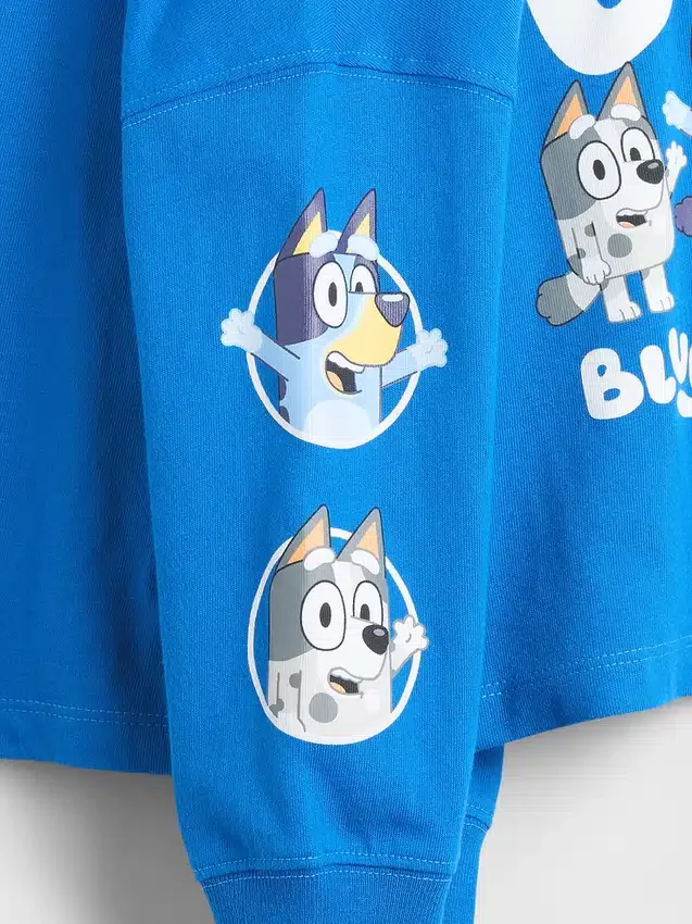 T-skjorte med «Bluey»-motiv for Baby og Småbarn