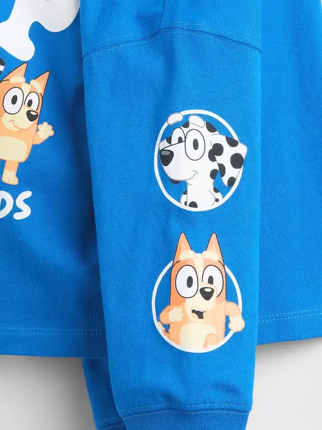 T-skjorte med «Bluey»-motiv for Baby og Småbarn